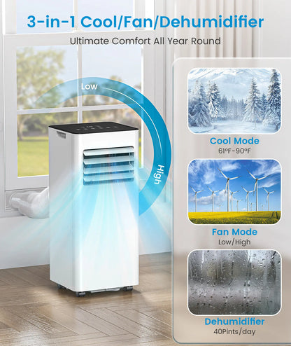Airedual Pro Portable Air Conditioner | 7000 BTU True Compressor