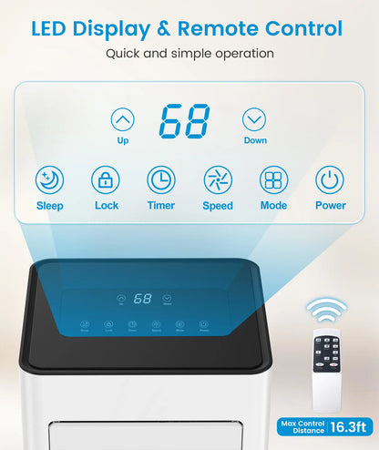 Airedual Pro Portable Air Conditioner | 7000 BTU True Compressor