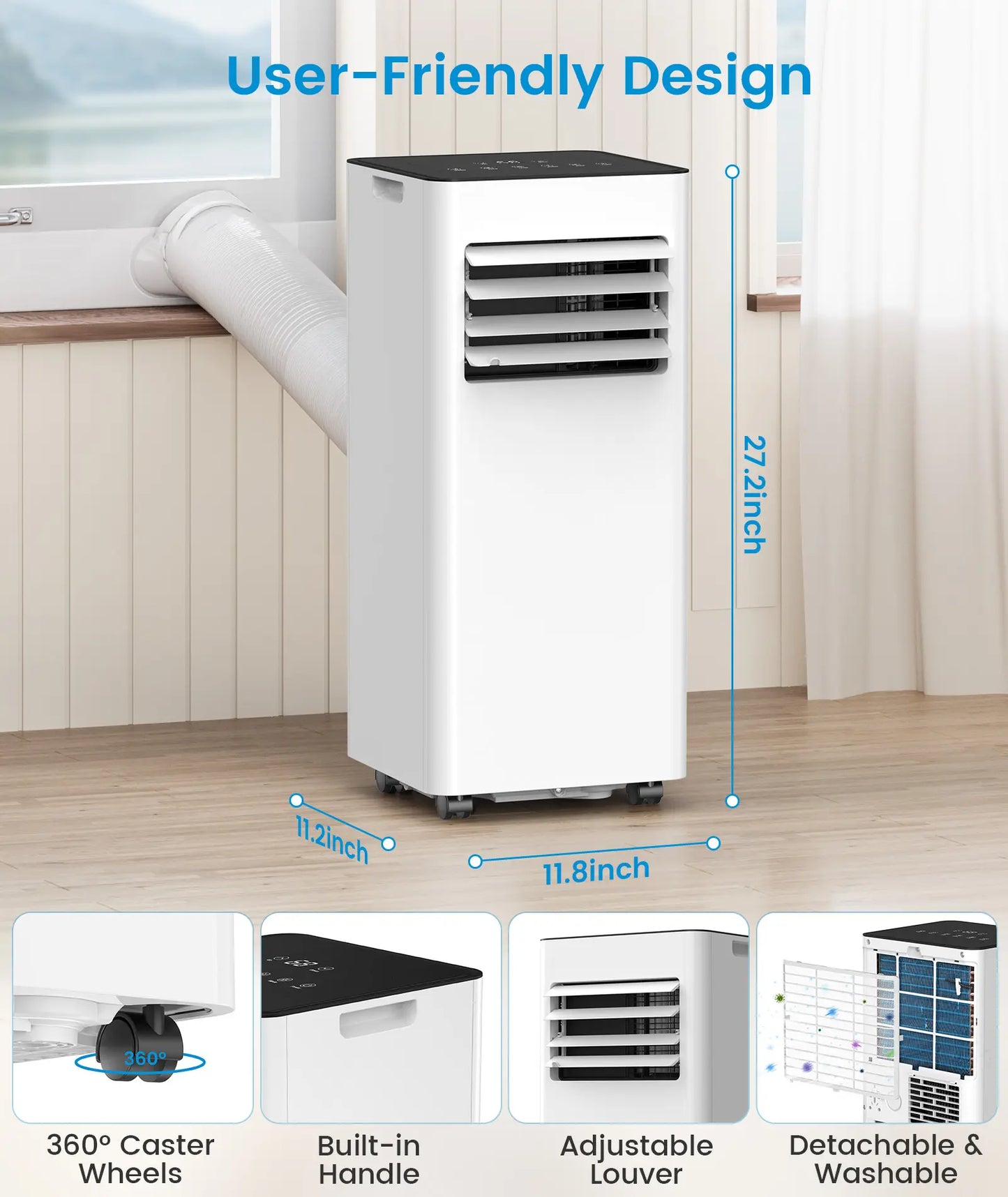 Airedual Pro Portable Air Conditioner | 7000 BTU True Compressor