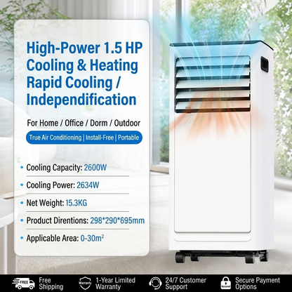 Airedual Pro Portable Air Conditioner | 7000 BTU True Compressor